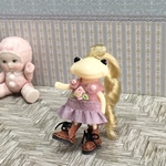フォーチュンのお洋服♪ふりふりワンピ♪スモーキーピンク