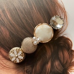 ハンドメイド ♡ヘアクリップNo.80