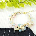 春感　大人プチゆめ可愛い　天然石jinnglingブレスレット