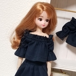 トップス(紺)リカちゃんブライスの洋服