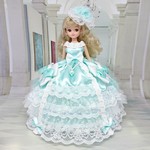 リカちゃん お姫様ドレス 一点物☆ミント