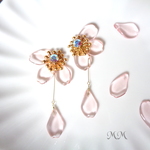 ラスト一点！淡桜ひらりピアス/イヤリング