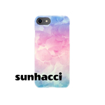 再販☆スマホケース iPhone グラデーション 押し花 フラワー 花