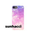 グラデーション スマホケース iPhone 押し花 フラワー 花 Android