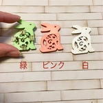 木製うさぎの時計☆イースター、ミニチュア、インテリアに(*^_^*)