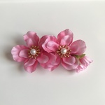 桃の花のリボン(濃いピンク)