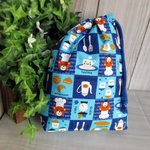巾着袋(24cm×18cm)＊給食袋＊入園入学/通園通学【165-A】