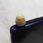 【purigorota様予約品】水色インコのイヤホンジャック