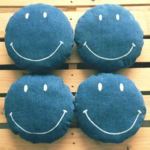 Smile Mini Cushion - denim