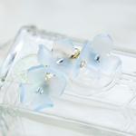 青紫陽花（あじさい）のイヤーカフ