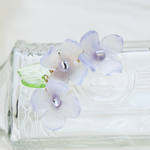 紫紫陽花（あじさい）のイヤーカフ