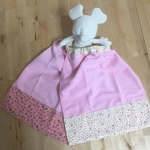 🌸 タオルエプロン やわらかタオル エプロン ピンク系 2枚セット お名前入れます❣️ 入園準備に 🌸