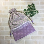 スリッパ入れ 内側撥水 ♪ YUWA ダマスク 上品 ♪ 入園・入学・PTA