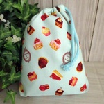 巾着袋(24cm×18cm)＊給食袋＊入園入学/通園通学【170-A】