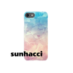 スマホケース iPhone グラデーション 押し花 フラワー 花