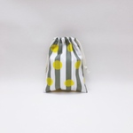 ☆コップ袋☆ ストライプと水玉模様      巾着 入園入学