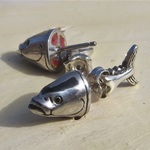 お魚シルバー　まぐろピアス　ペア
