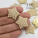 6個 ＊ Pearl × star カボション