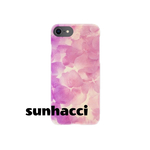 スマホケース iPhone グラデーション 押し花 フラワー 花