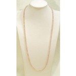 5.5mm、80cm淡水パールのロングネックレス（ナチュラルカラー、淡いピンク、マグネット・クラスプ）
