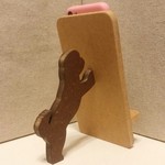 シーズーが支える携帯・スマホスタンド　ナチュラル