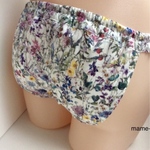 NEW 春 【リバティプリント タナローン、ボタニカル柄】浅ばき、深ばき、M、L、LL、ふんどしパンツ リンパよけショーツ ストレスフリー   下着 mameパンティ  送料込