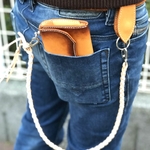 【ONE－UP】 三つ折 長財布  本革 レザー 折りたたみ財布 手染め 手縫い