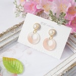 桜フープとパール ピアス＆イヤリング