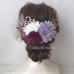 wasou  purple + tulle ヘッドドレス ヘアクリップ 