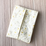 ポケットティッシュケースW   花と小鳥  イエロー