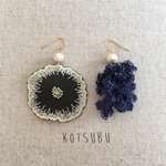 たっぷりボリュームモチーフと、jelly flowerのピアス*。ミナペルホネン