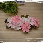 さくらのバレッタ＊レース編み＊桜＊