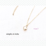  S size＊shell flower motif ﾈｯｸﾚｽ