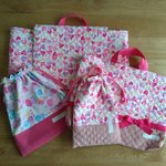 shine162様.*･ﾟオーダー   体操服袋＆上履き袋＆手提げ袋＆防災頭巾カバーセット　.ﾟ･*.