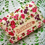 カードケース【ピンクと紫のお花】ハンドメイド
