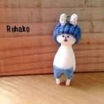 小さな住人Ruhakoのストラップ M デニムパンツ