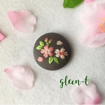桜🌸ミニ刺繍ブローチ(ヘアゴム可)
