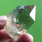 【天然石】ライトニング水晶(雷で出来る水晶）　ポイント（六角柱）1点