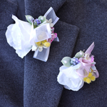 ♡再販♡【七五三/3才/発表会/結婚式/入学式/卒園式】春のお花いっぱいコサージュ✨髪飾り✨(親子でも、姉妹でも、ダブルス使いでも) 