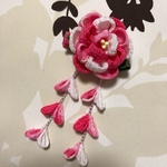 ちりめん つまみ細工 髪飾り　ベビークリップ　お花 ヘアアクセサリー 髪飾り 七五三 お宮参り お食い初め 初節句 ひな祭り