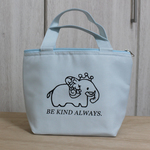 【SALE】ゾウのお弁当保冷ランチバッグ☆薄い水色S