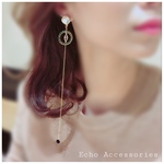 着せ替えできるピアス【付け替えチャーム〜ロングチェーン〜】