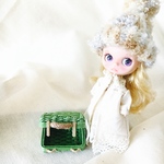 4.5cm　抹茶　ミニミニトランク　ドールハウスsize