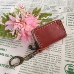 ミニバッグ&小銭入れ   キーホルダー  レッド