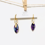 大人不思議カラー フープイヤリング