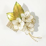 春先取り・不透白桜(ヘアコーム・クリップ）