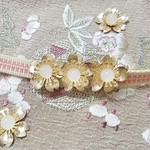 帯留め  三連桜