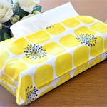 Mさまオーダー品　ボックスティッシュケースカバー☆タイルフラワー☆