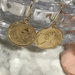 【定形郵便 送料無料】コイン ピアス 5136   #002