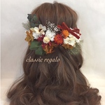 【再販】wasou yellow orange tulle ヘッドドレス